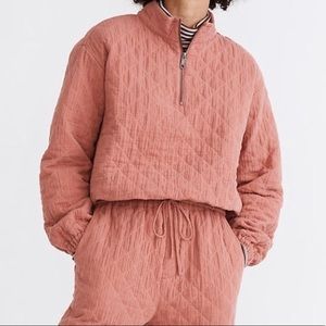 NWT Madewell Diamond Quilted Pullover Sweater Medium & Large Available